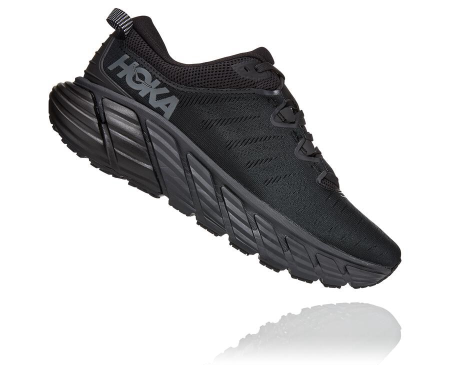 Hoka One One Tenisky Panske Čierne - Gaviota 3 - 83017-ASVD